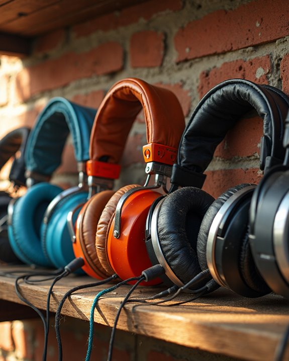 amazing 80s vintage headphones