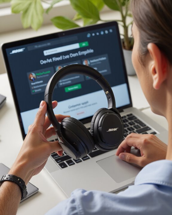 bose headphone support process