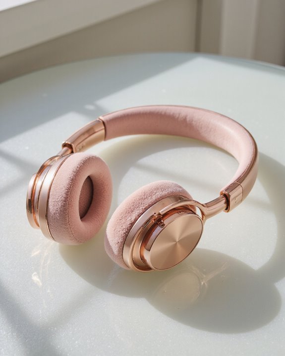 evaluate pink headphone features