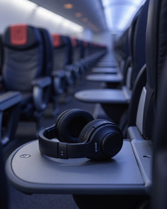 headphones allowed on planes