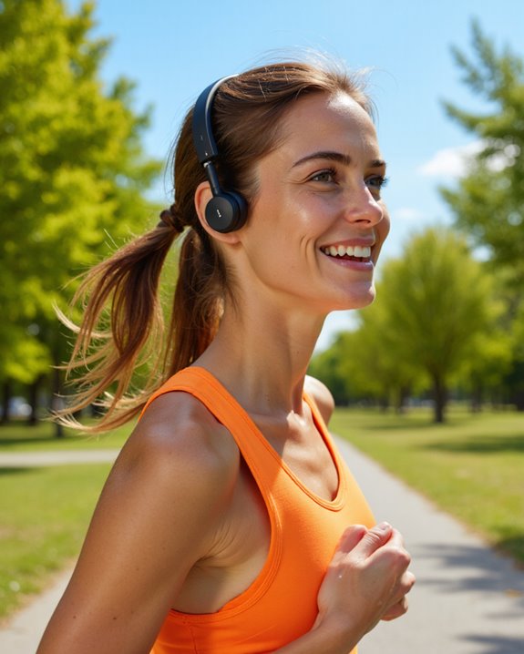 headphones during exercise use