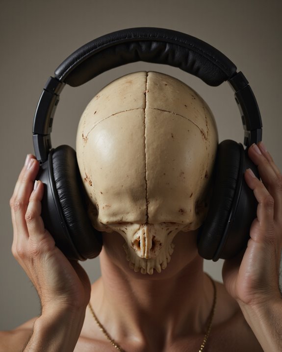 headphones may alter skull