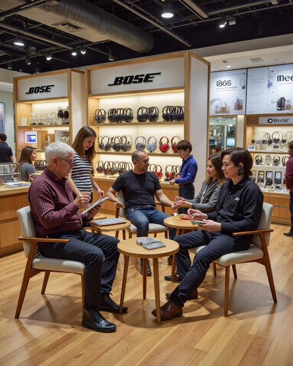 in store headphone evaluation experience