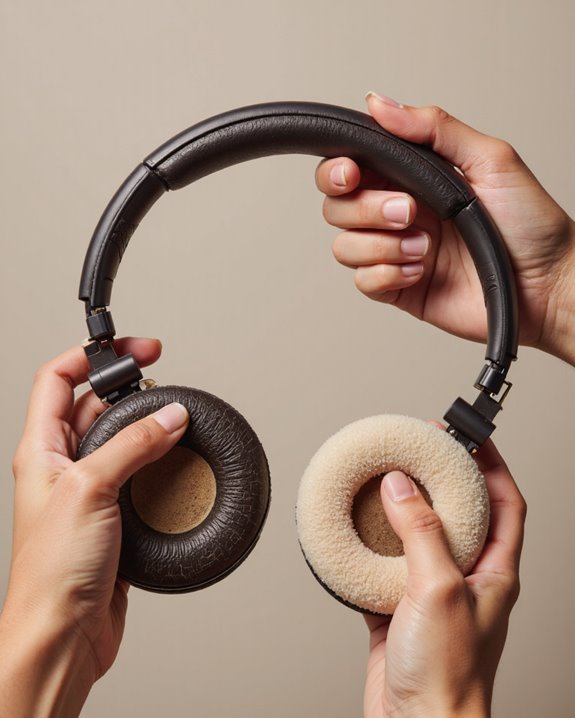 remove old headphone cushions