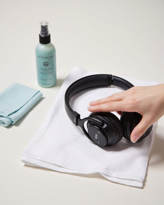 safe headphone disinfecting practices