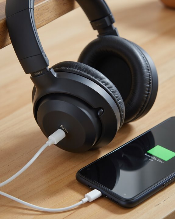 wired audio while charging
