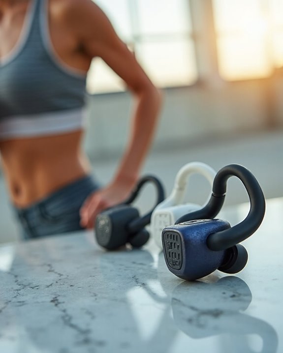 workout earbuds with hooks